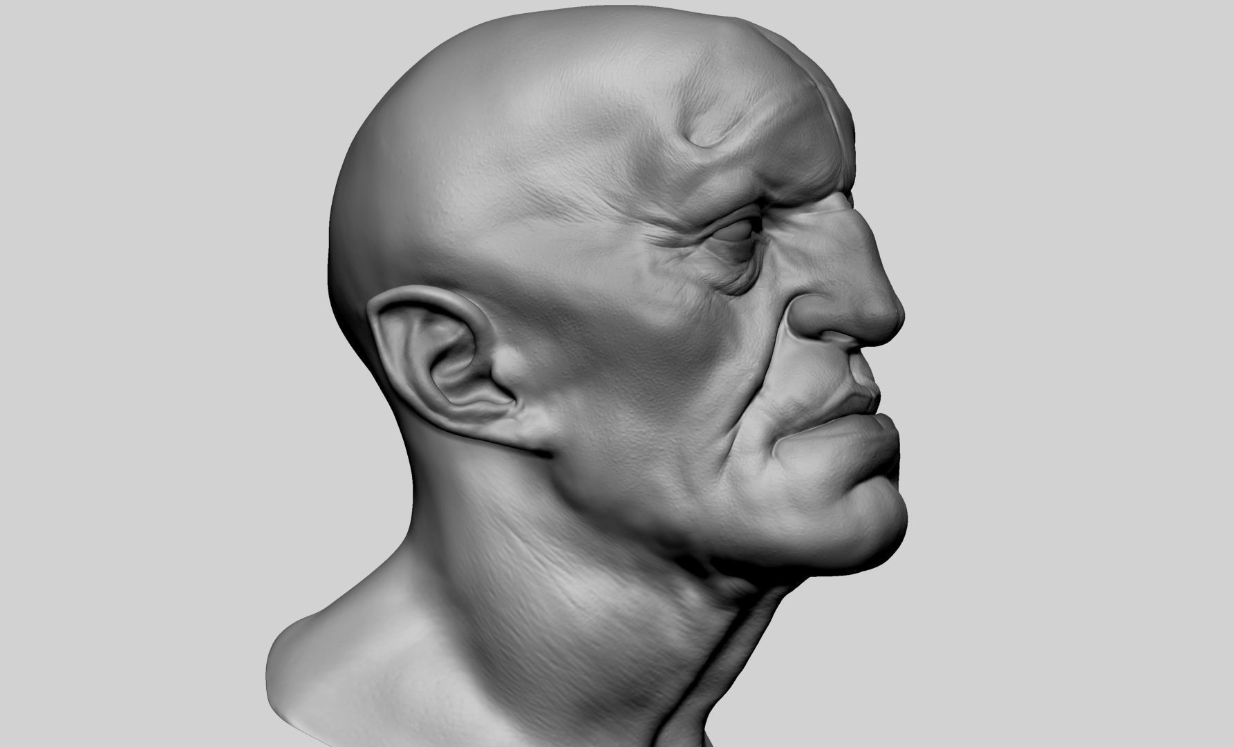 Creature Head 3D model_1