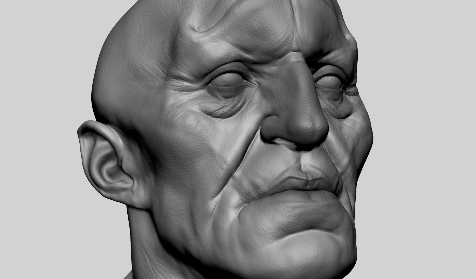 Creature Head 3D model_7