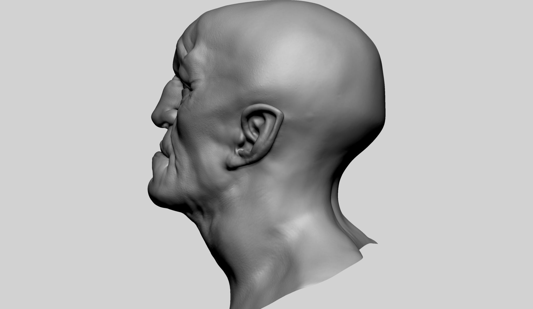 Creature Head 3D model_5