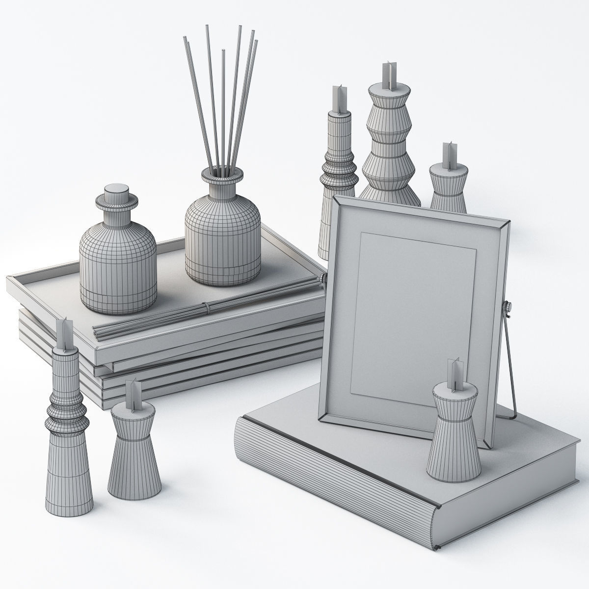 DECORATIVE SET 08 3D model_1