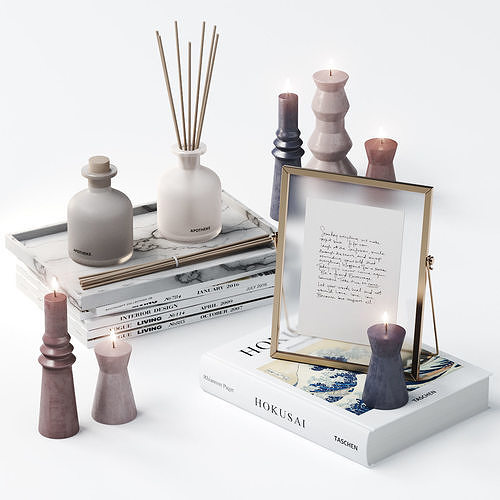 DECORATIVE SET 08 3D model
