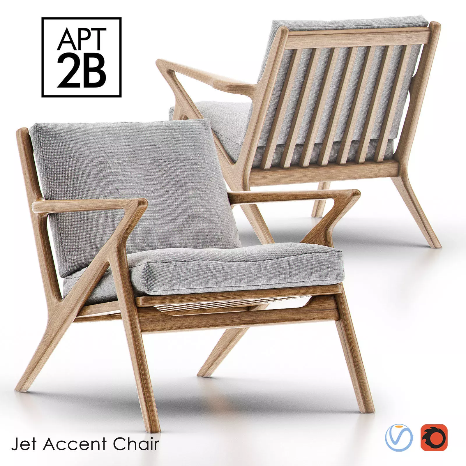 JET ACCENT Chair 3D model_0