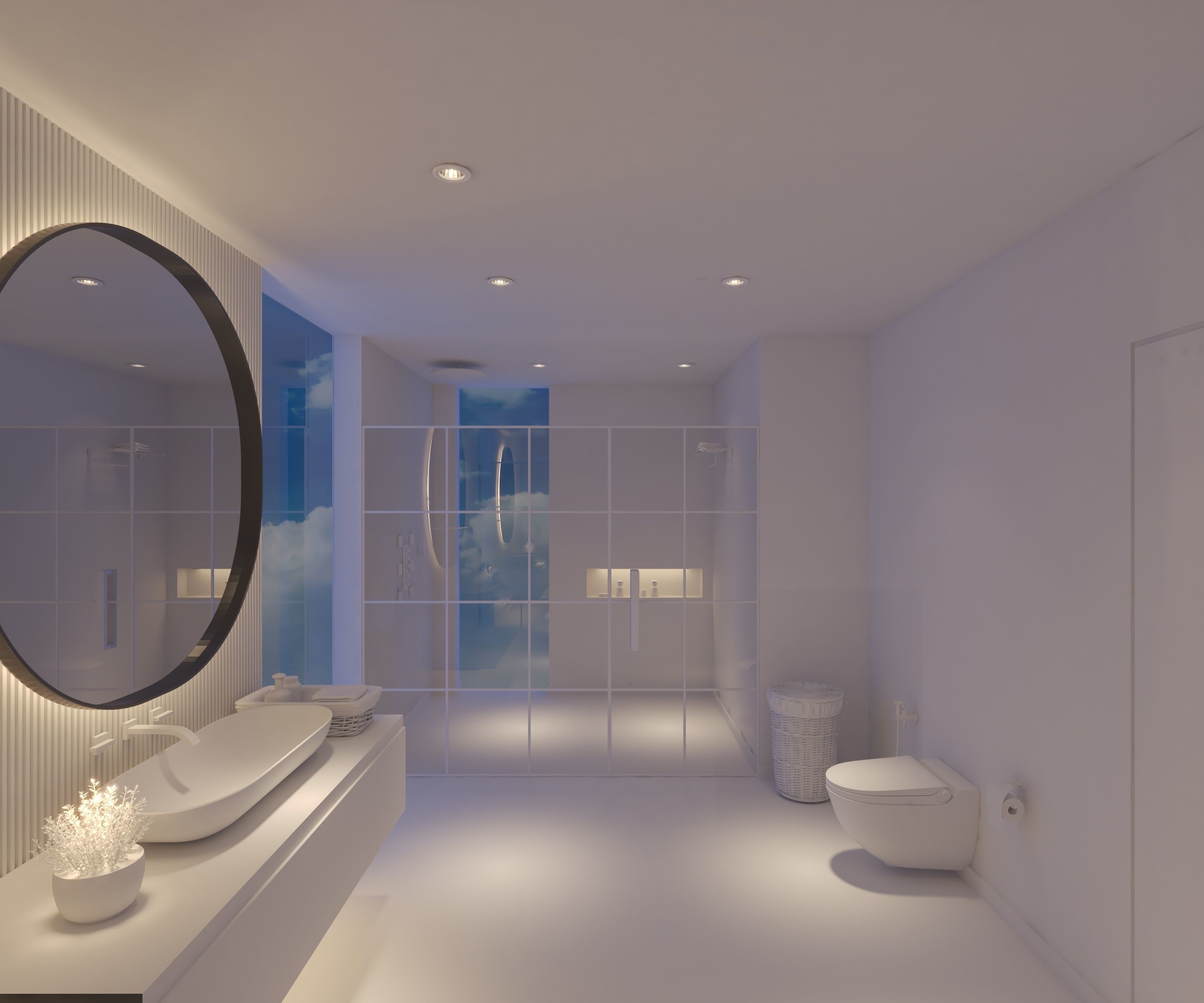 washroom interior  3D model_3