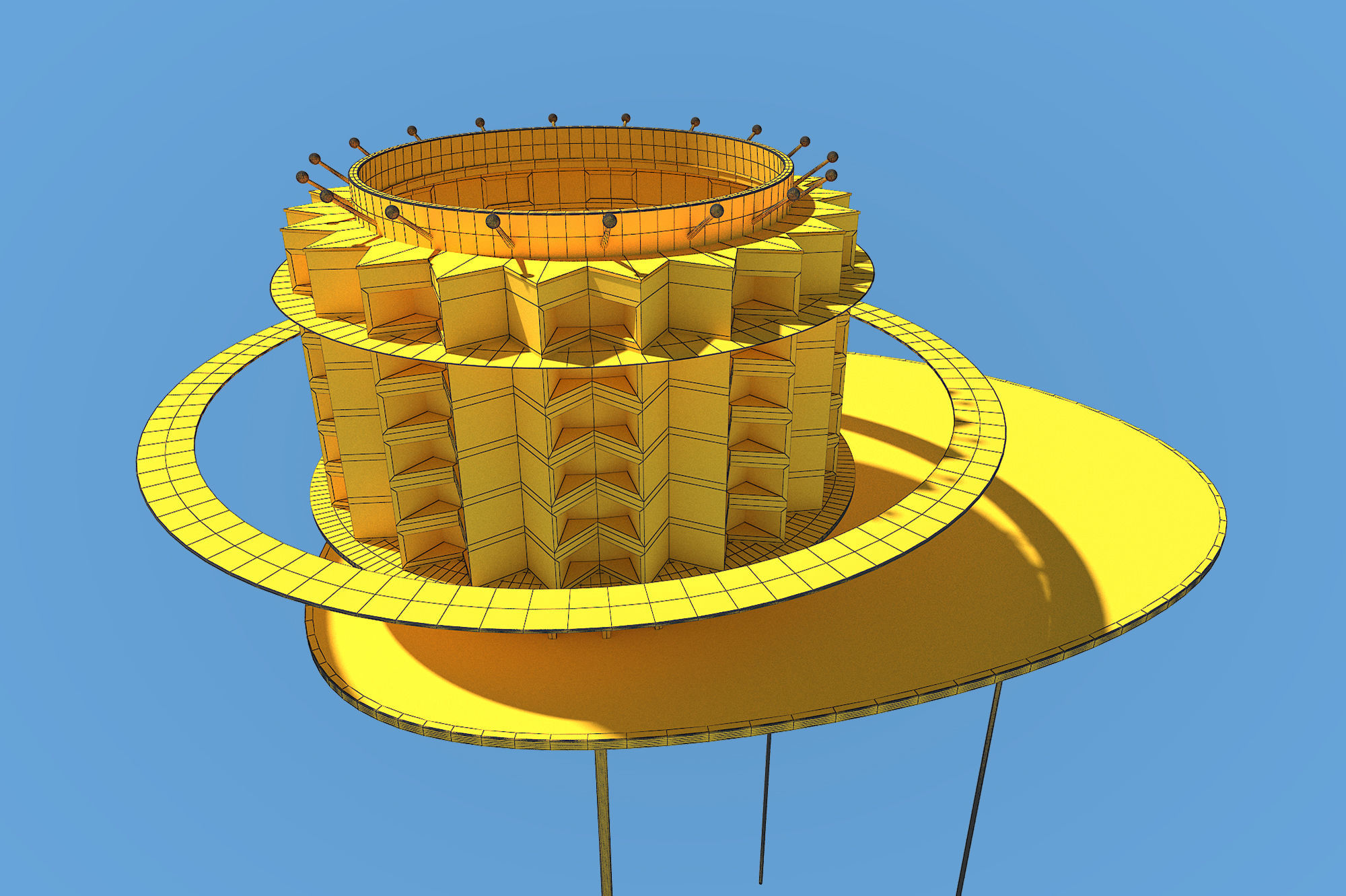 Futuristic Architecture Skyscraper 08 3D model_5