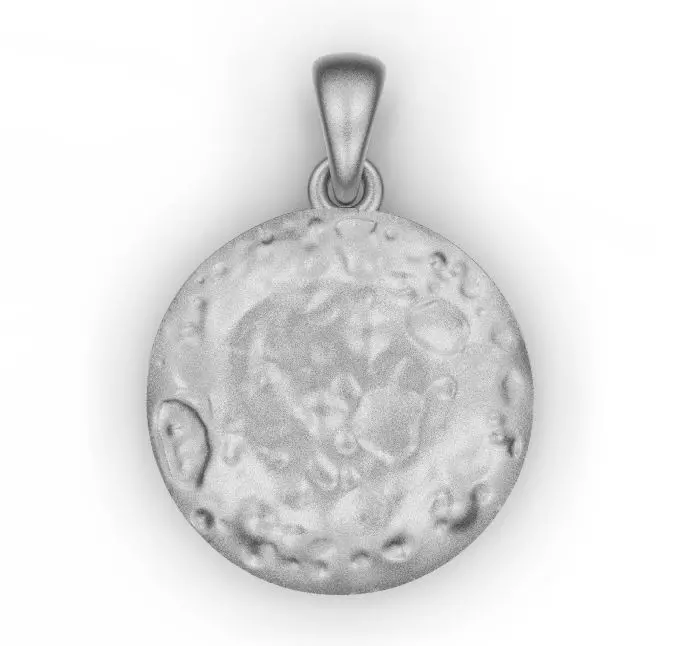 moon pendant 3D print model