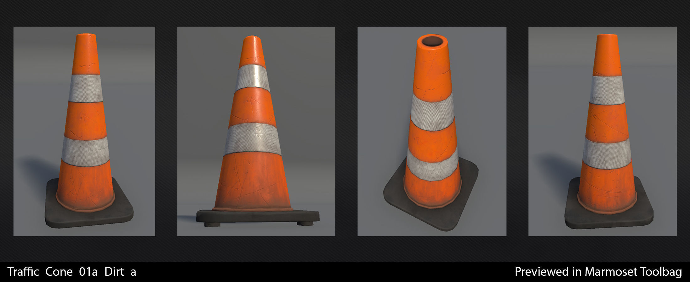 Traffic Cones - In-Game Ready Low-poly 3D model_10