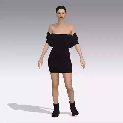 Anaclaudia woman in dress