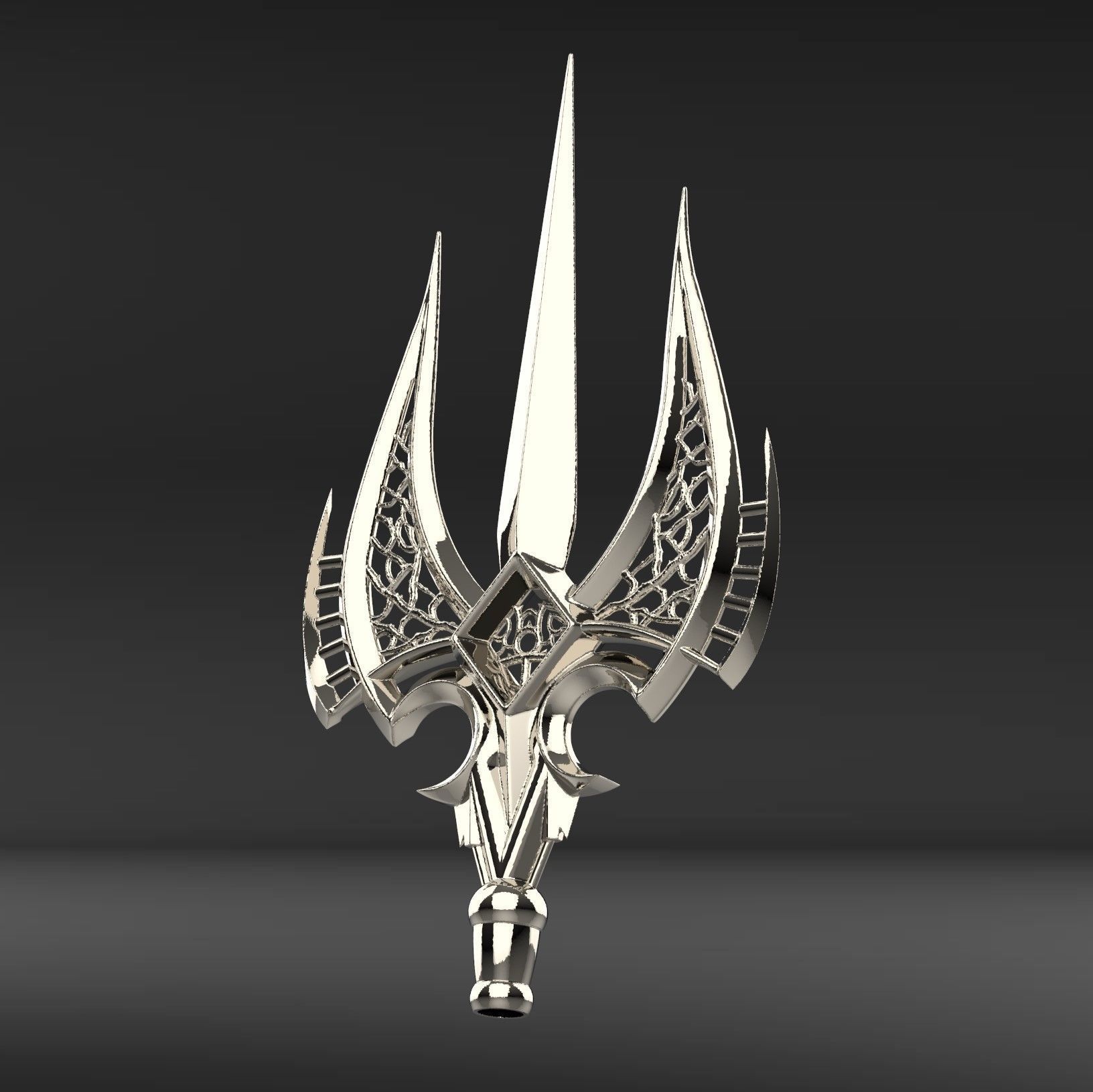Fishermen King Trident Tip 3D print model_2