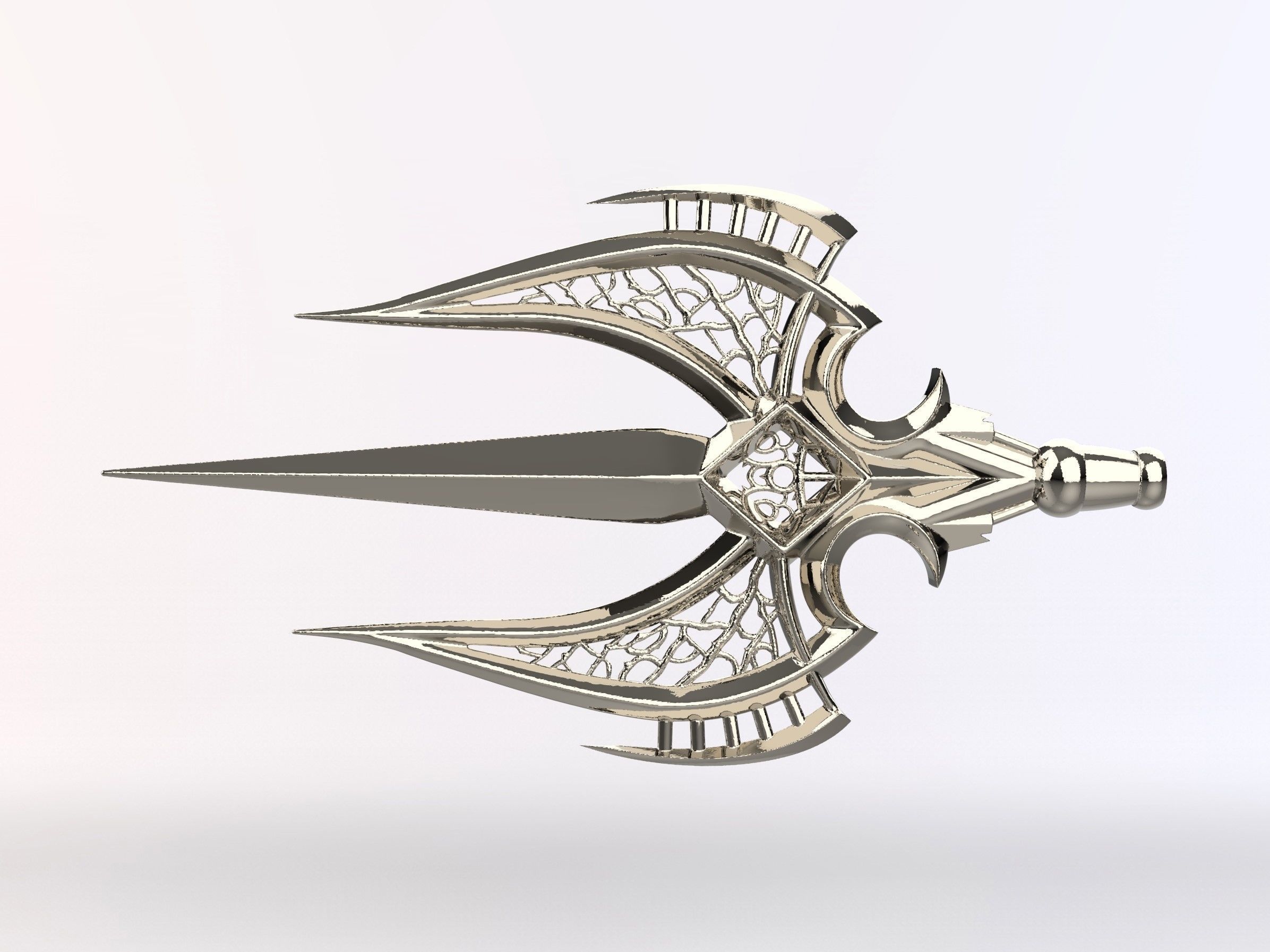 Fishermen King Trident Tip 3D print model_8