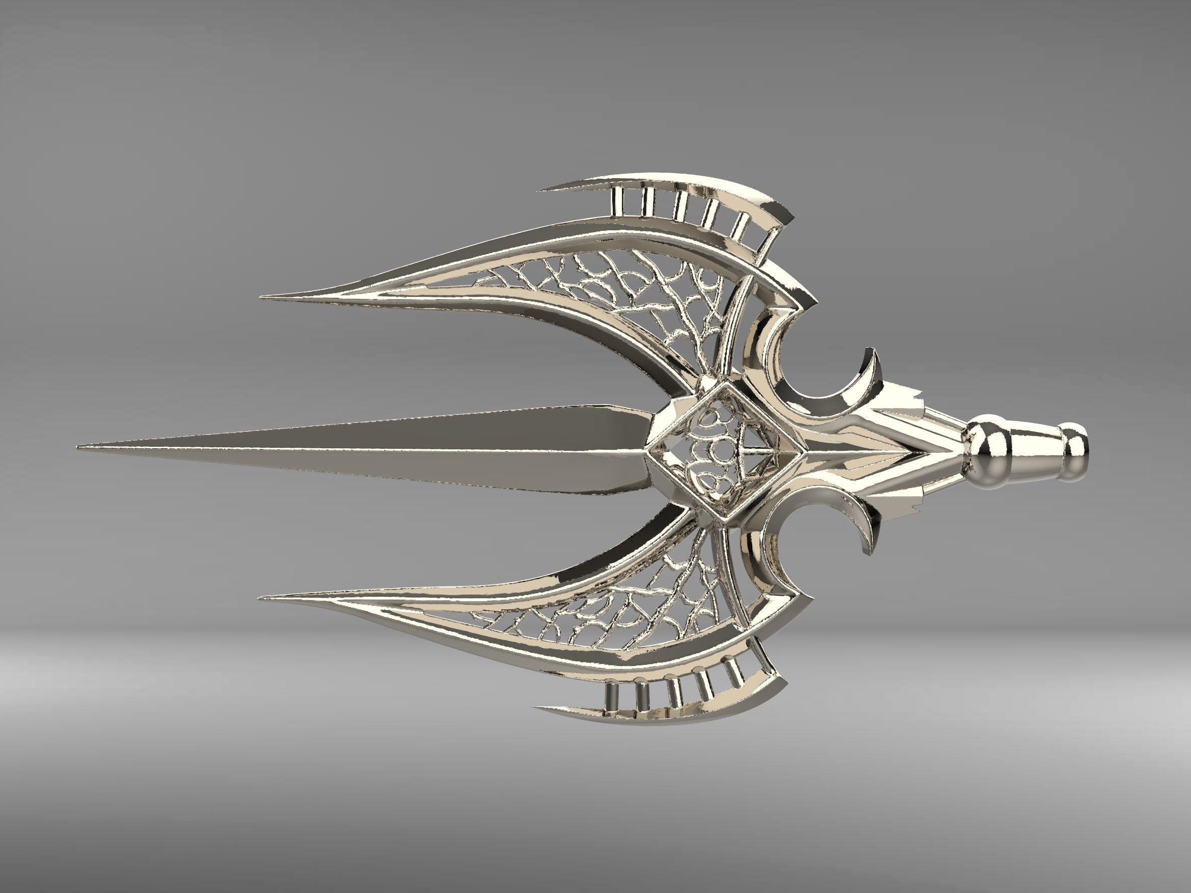 Fishermen King Trident Tip 3D print model_7