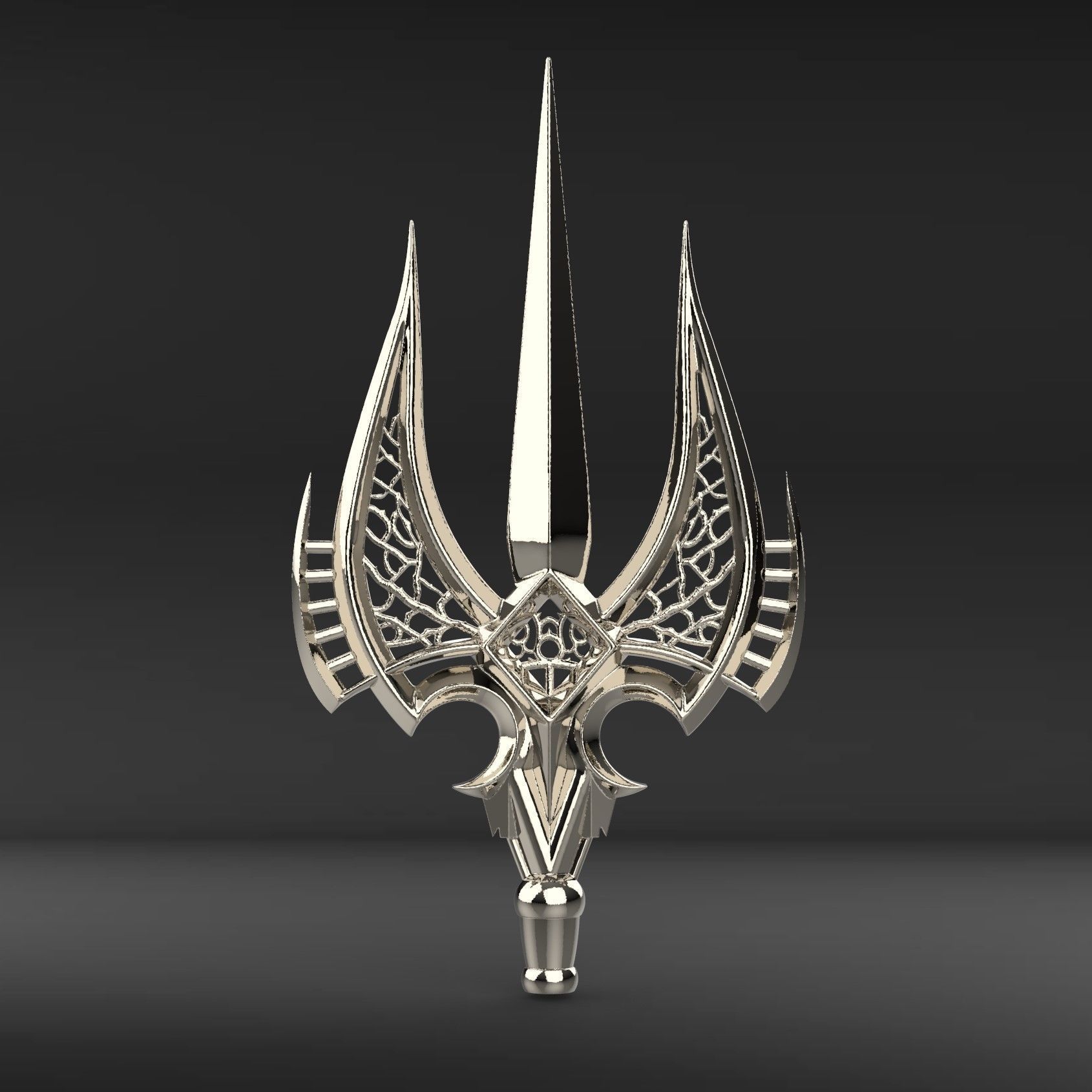 Fishermen King Trident Tip 3D print model_1