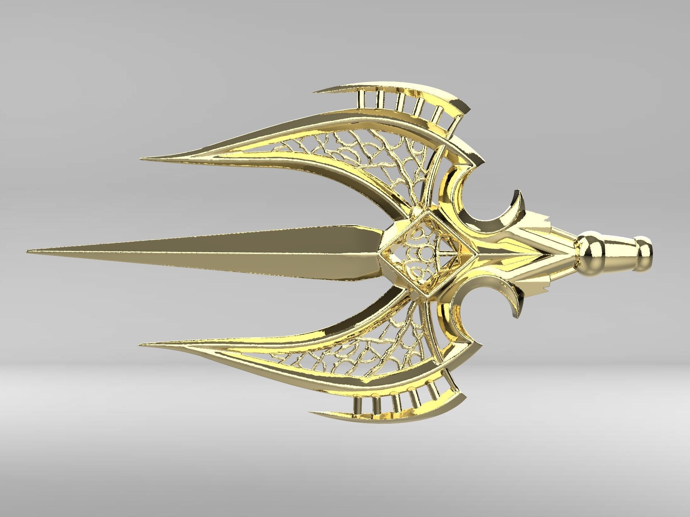 Fishermen King Trident Tip 3D print model_6