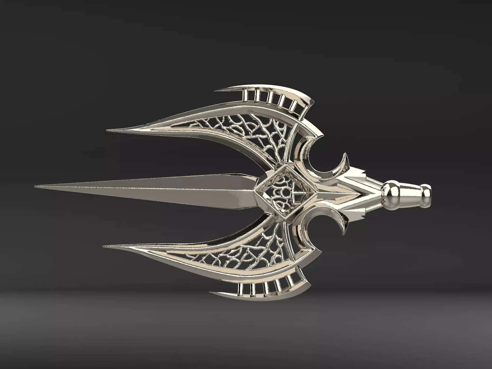 Fishermen King Trident Tip 3D print model_0