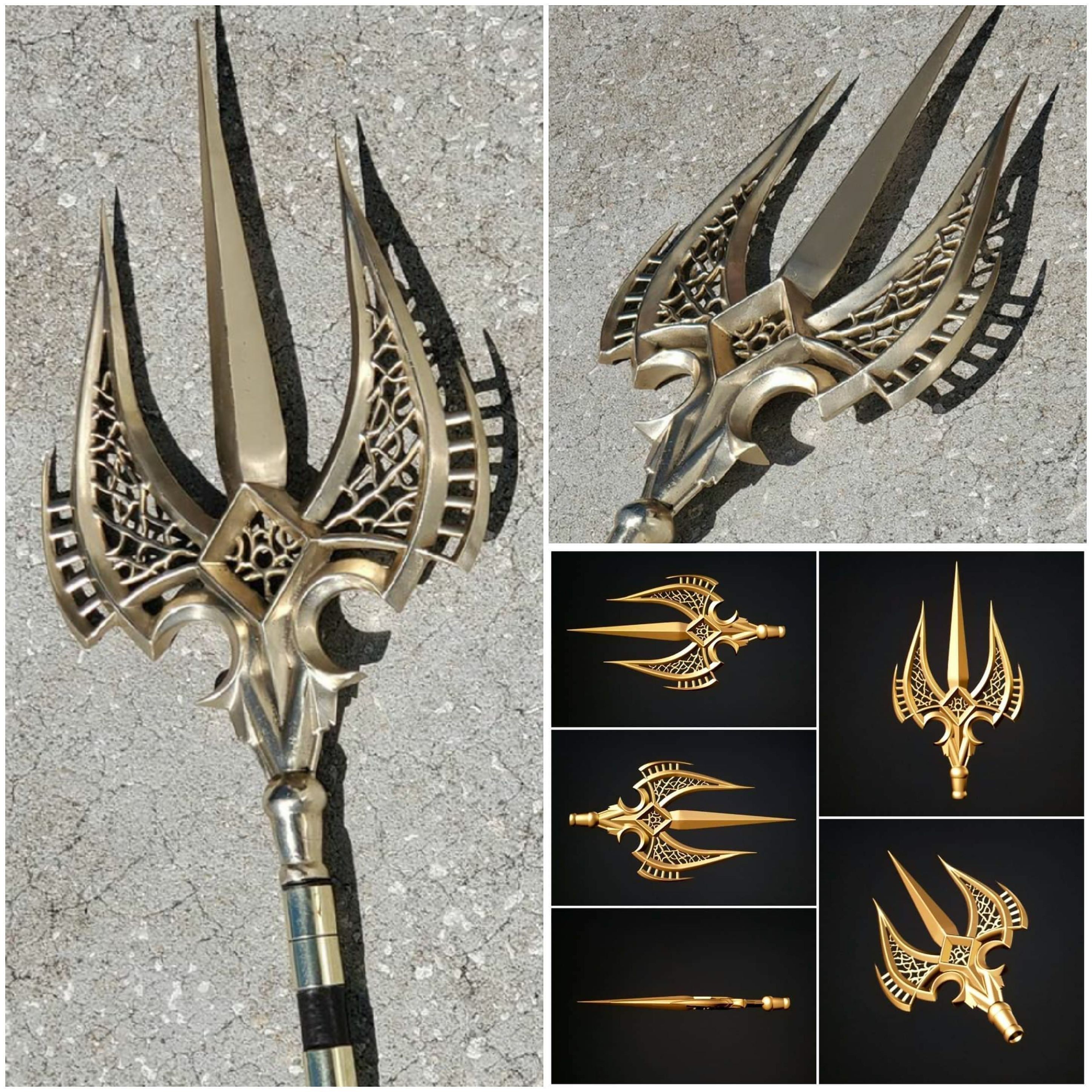 Fishermen King Trident Tip 3D print model_4