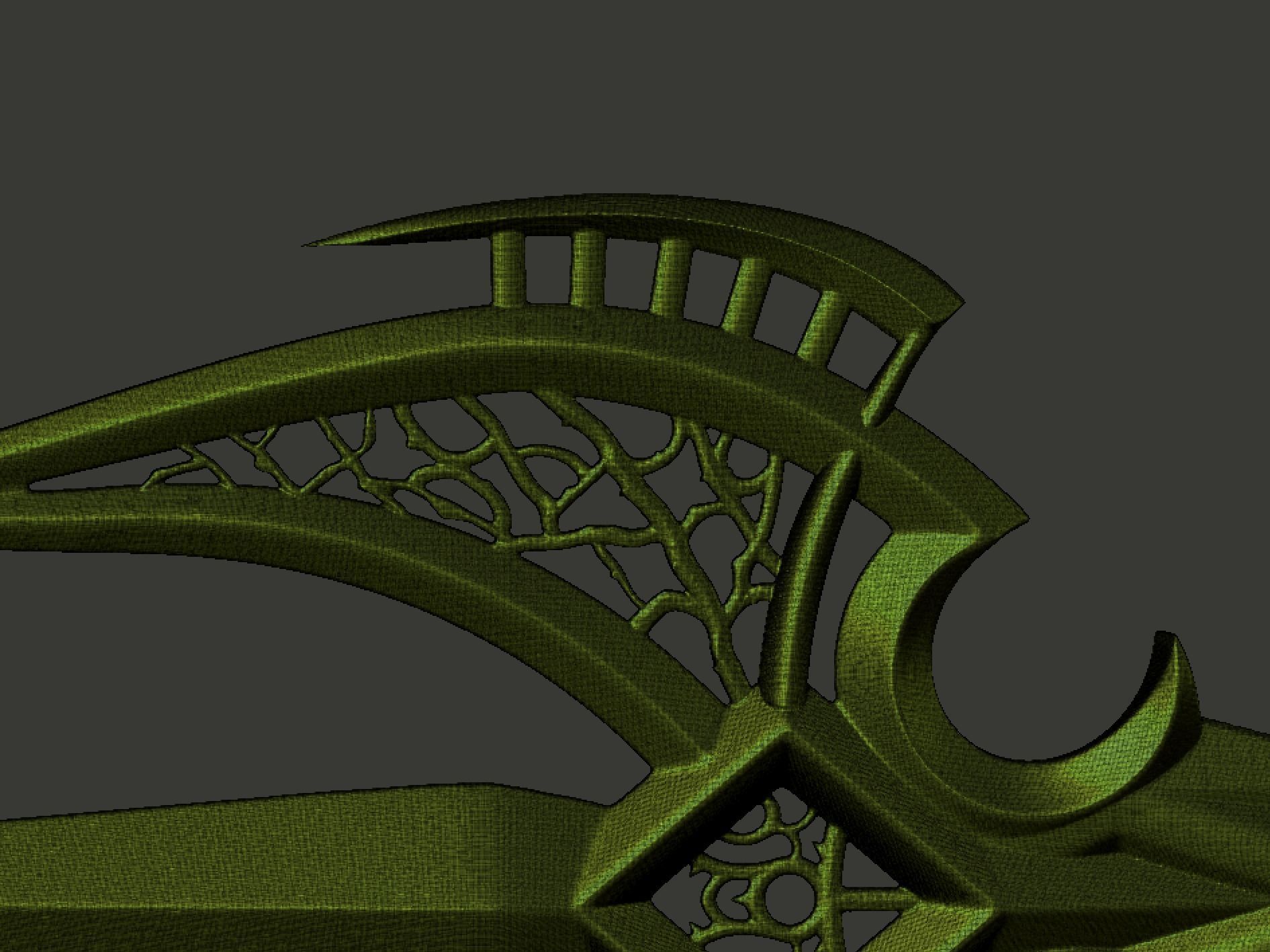 Fishermen King Trident Tip 3D print model_11