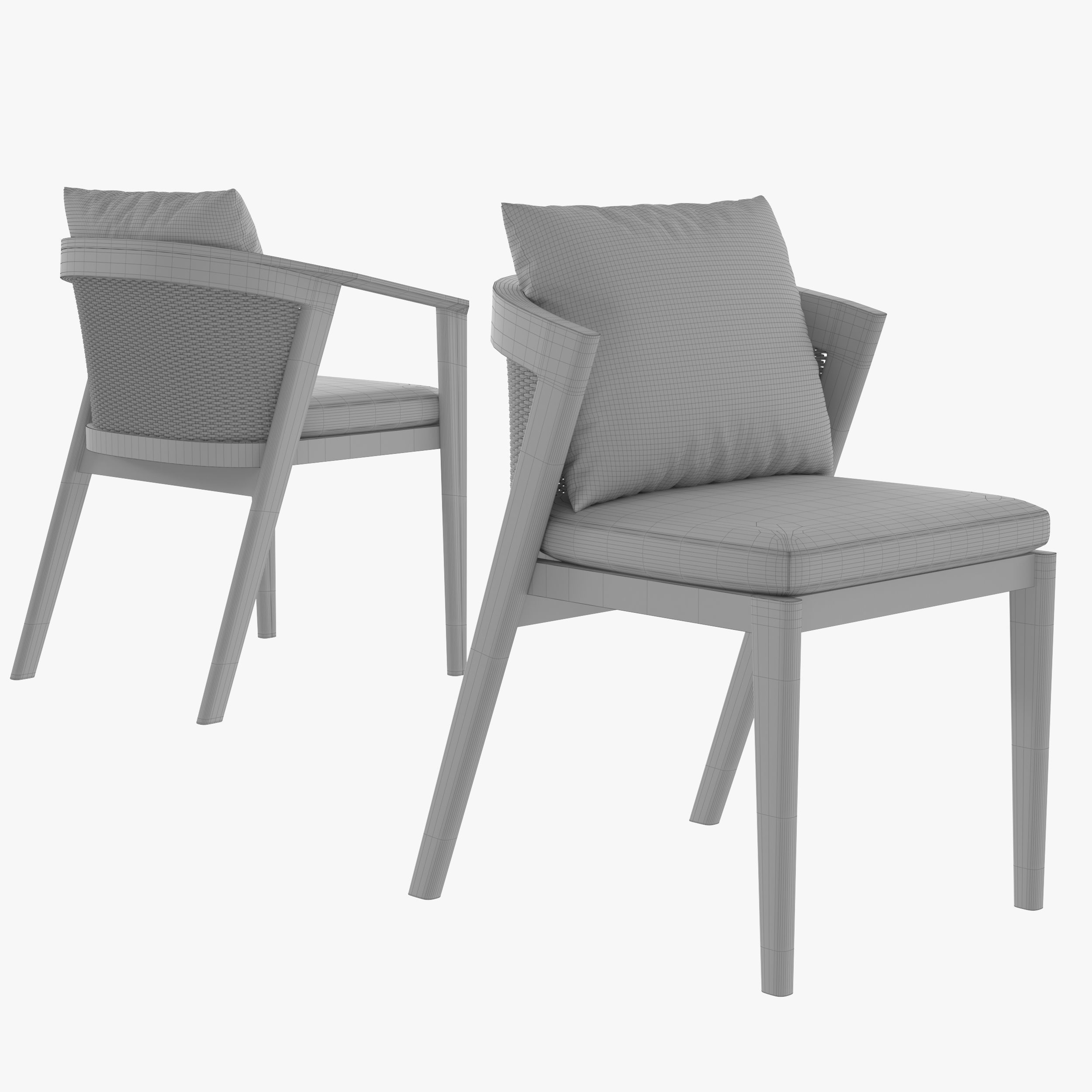 MALTA two chaise loungers on wheels 3D model_15