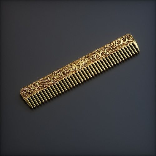  jewelry hair comb 3D print model