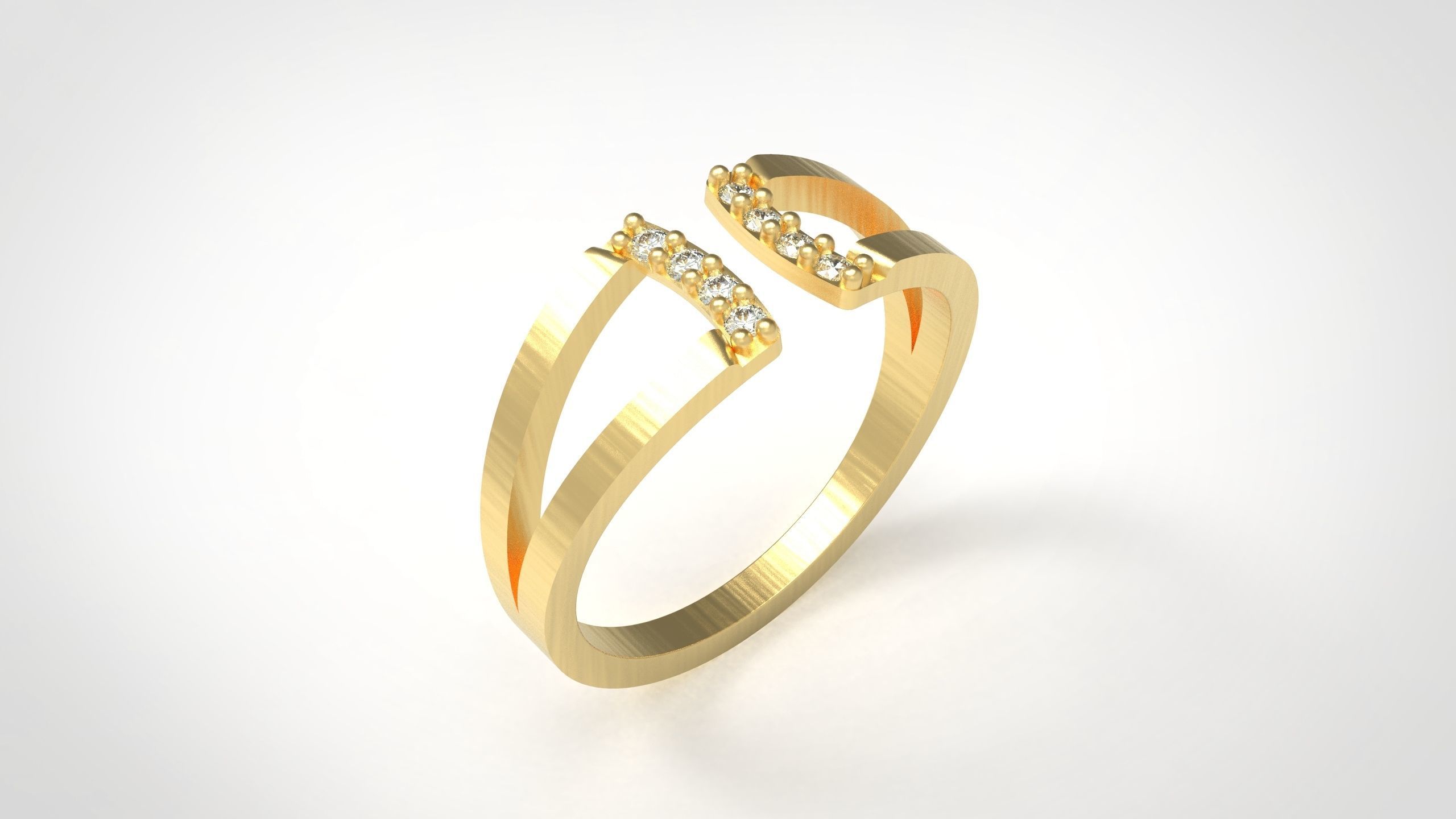 Minimal Ring 11 3D print model_3