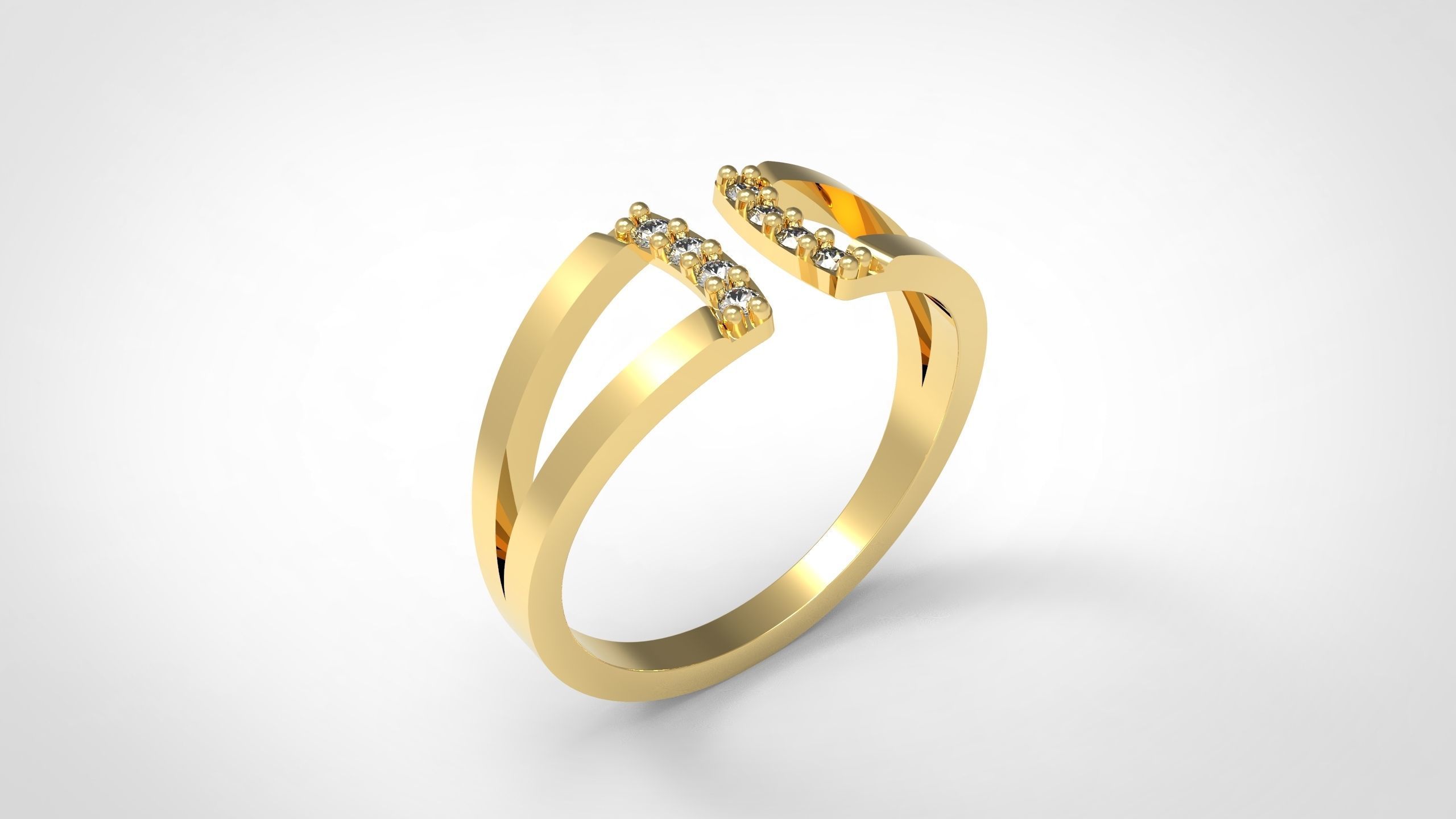 Minimal Ring 11 3D print model_4
