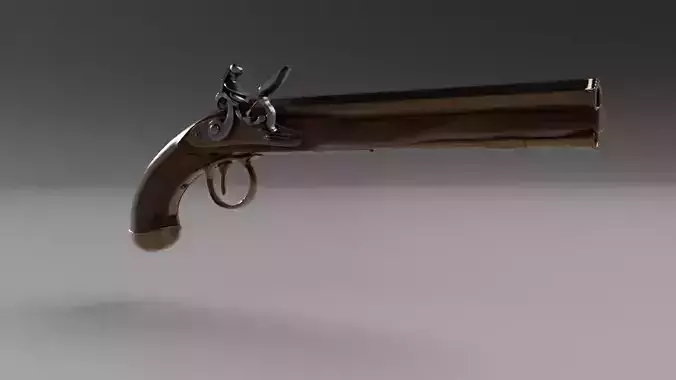 Flintlock dueling  pistol