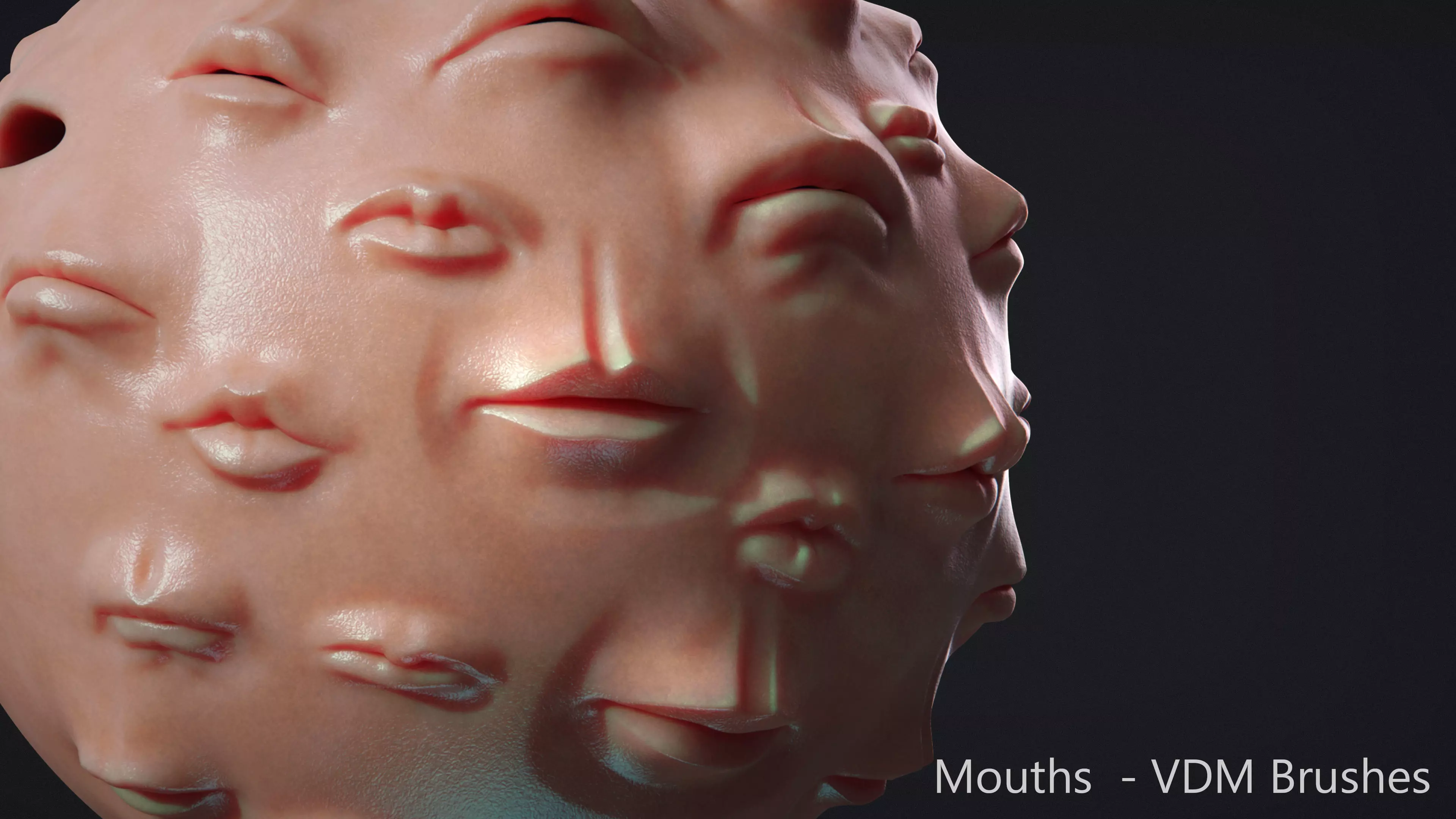 Zbrush - Mouths and Lips - VDM Brushes 3D model_0