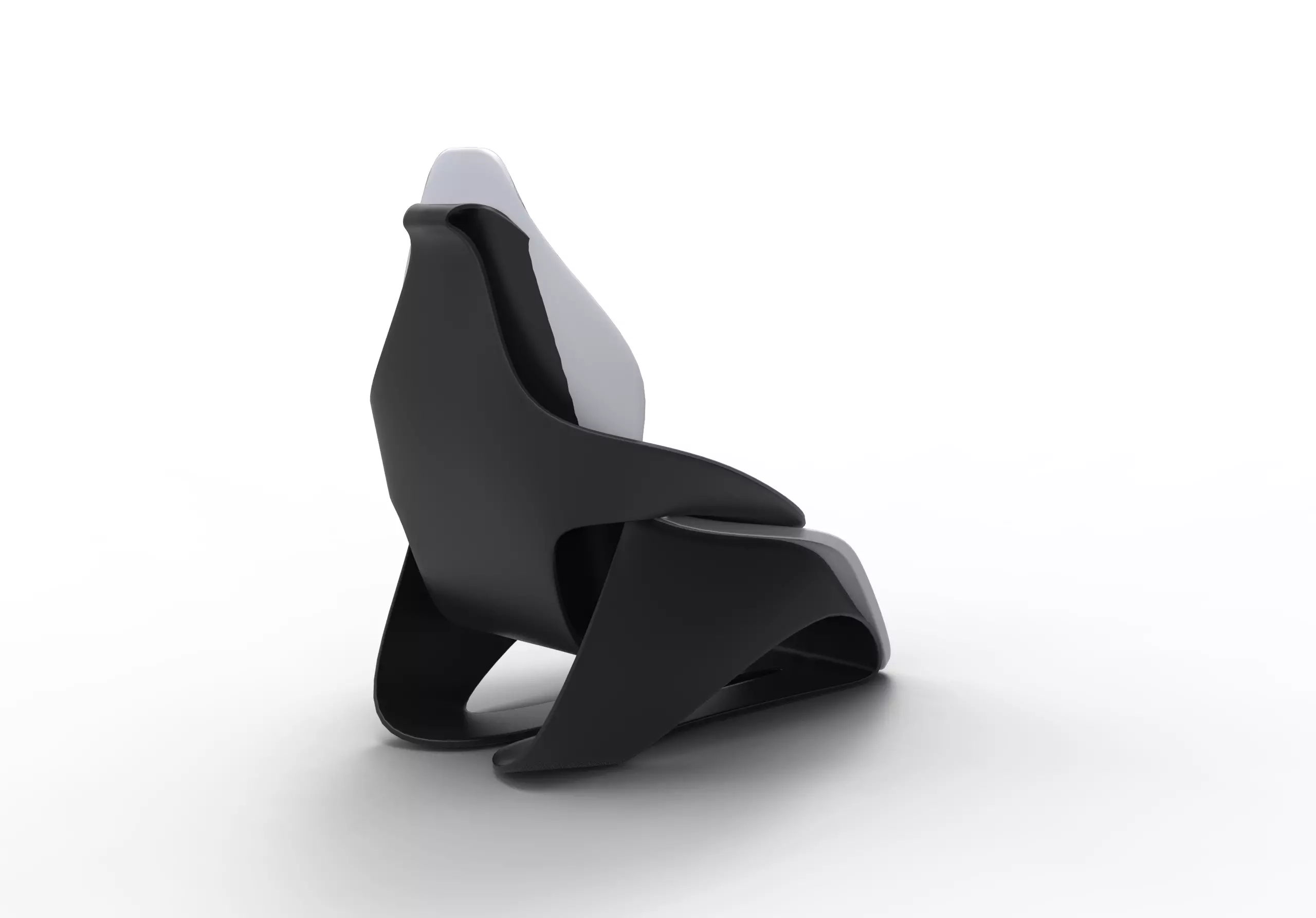 Basic car seat concept 3D model_0