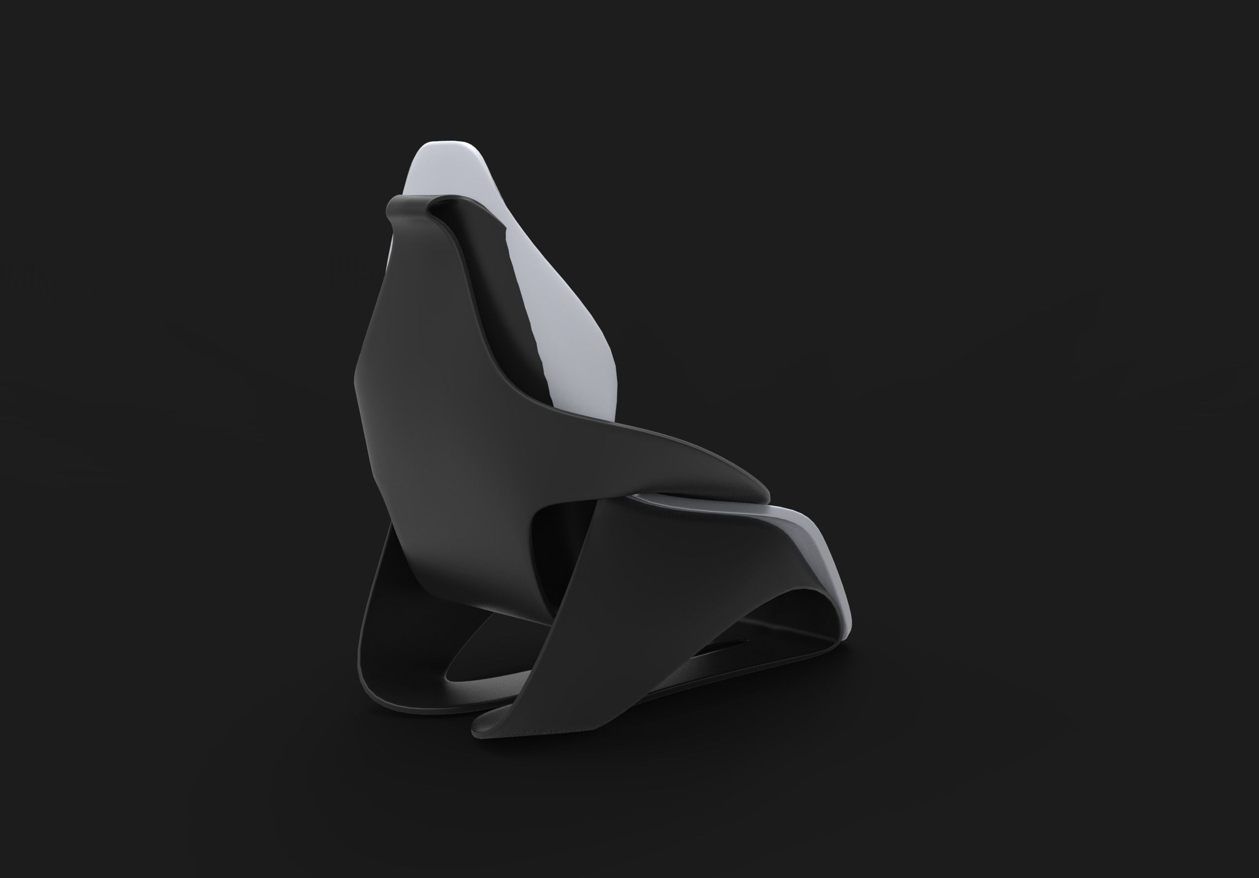 Basic car seat concept 3D model_8