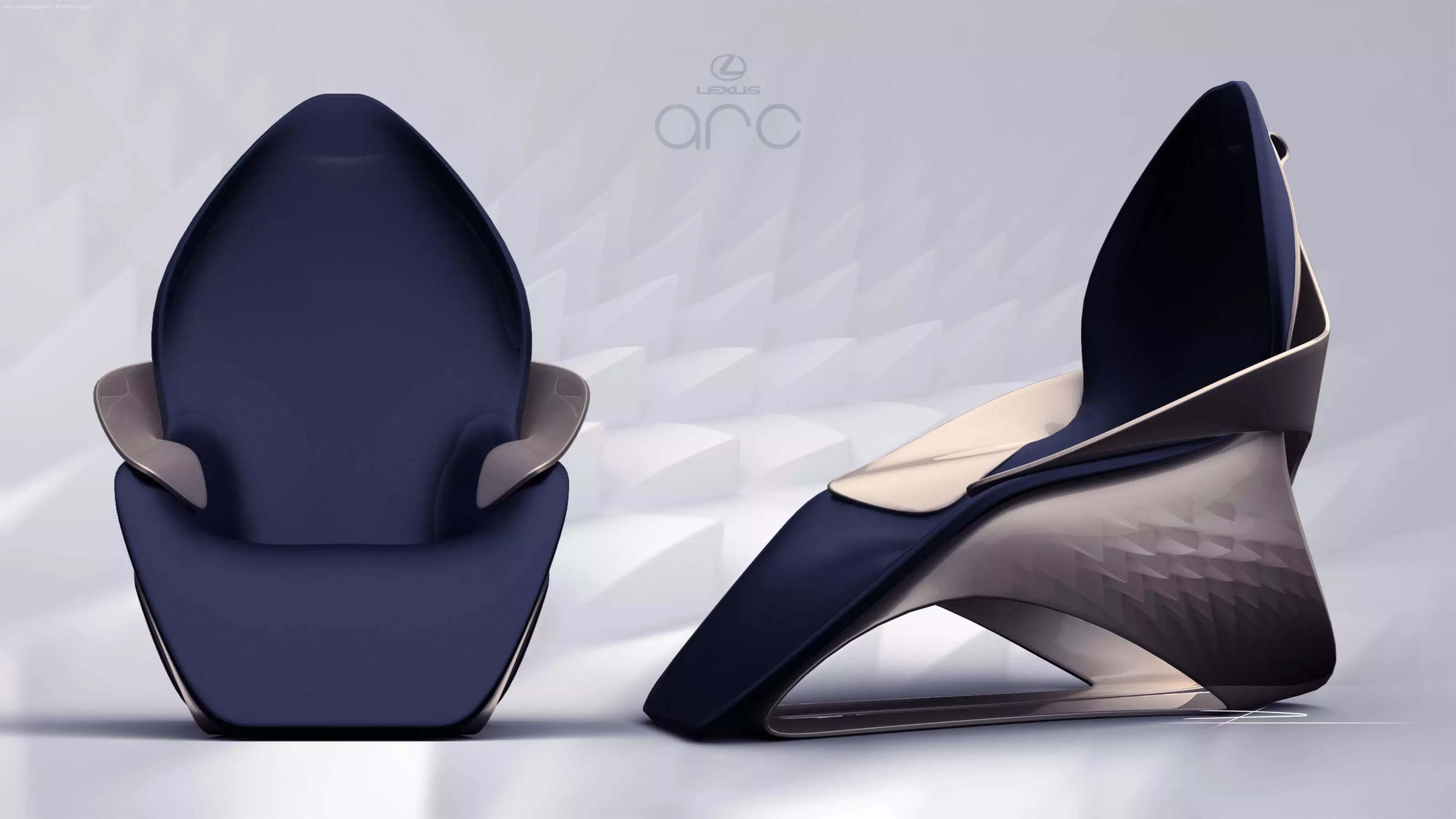 Basic car seat concept 3D model_1