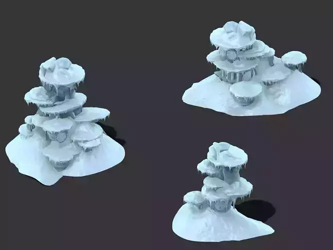 Cartoon Sky City - Frozen Mountain 02