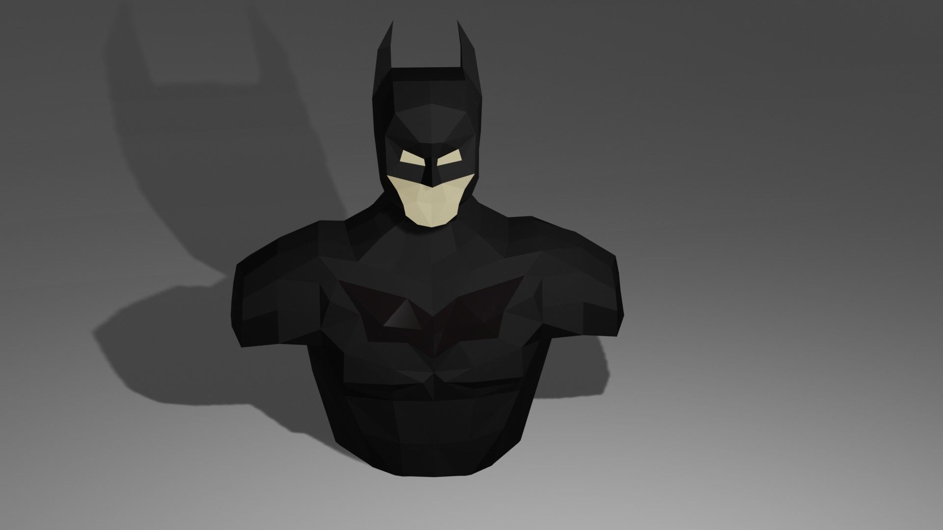 batman bust 3D print model_1