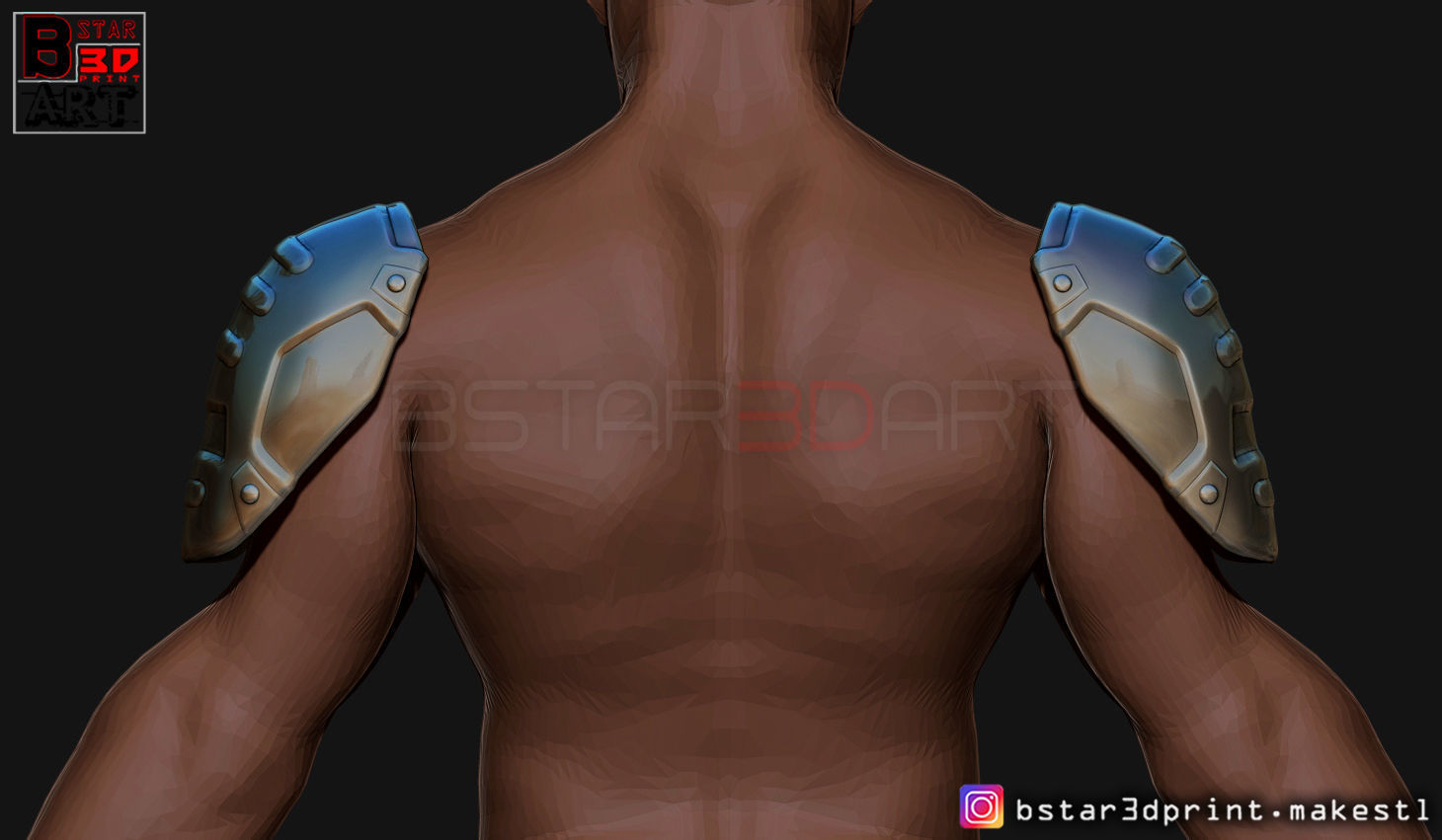 Pauldron Armor -Shoulder Armor - Batman 2021 - Robert pattinson 3D print model_10