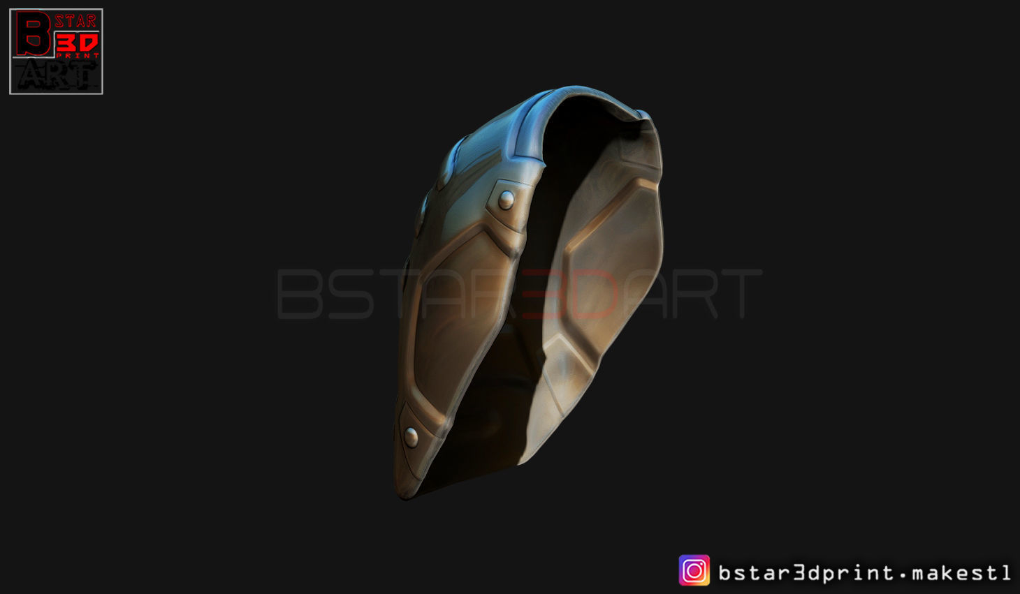 Pauldron Armor -Shoulder Armor - Batman 2021 - Robert pattinson 3D print model_5