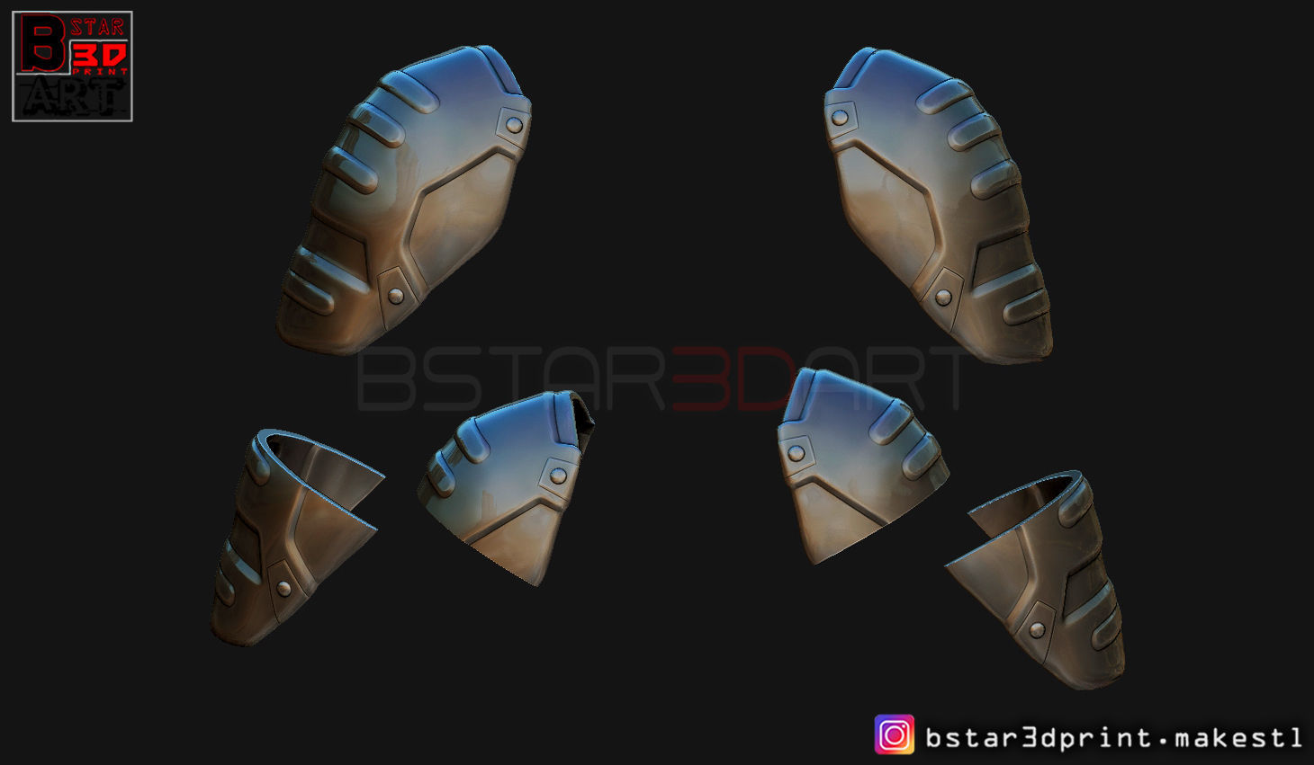 Pauldron Armor -Shoulder Armor - Batman 2021 - Robert pattinson 3D print model_12