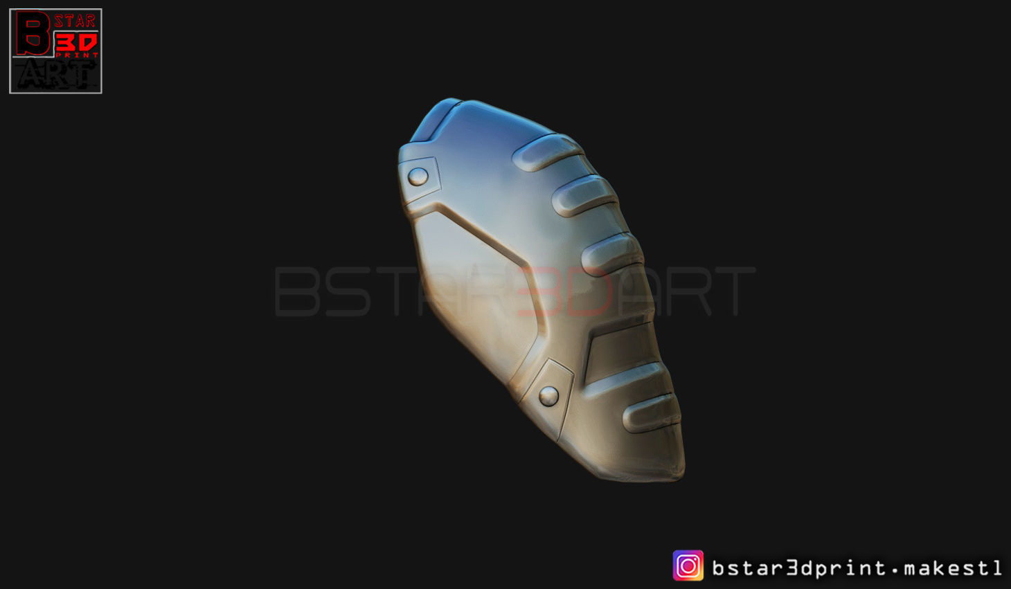 Pauldron Armor -Shoulder Armor - Batman 2021 - Robert pattinson 3D print model_2