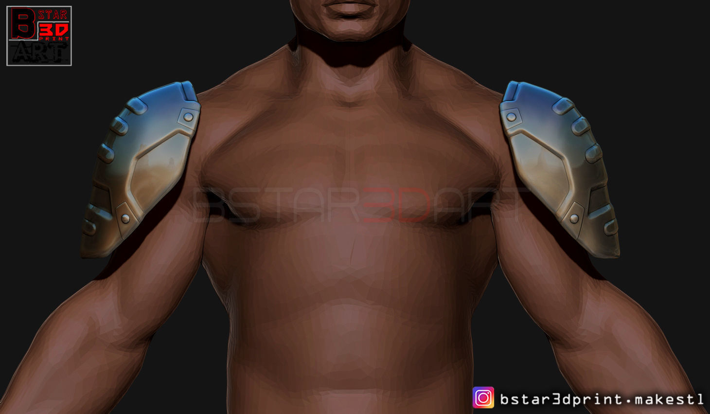Pauldron Armor -Shoulder Armor - Batman 2021 - Robert pattinson 3D print model_11