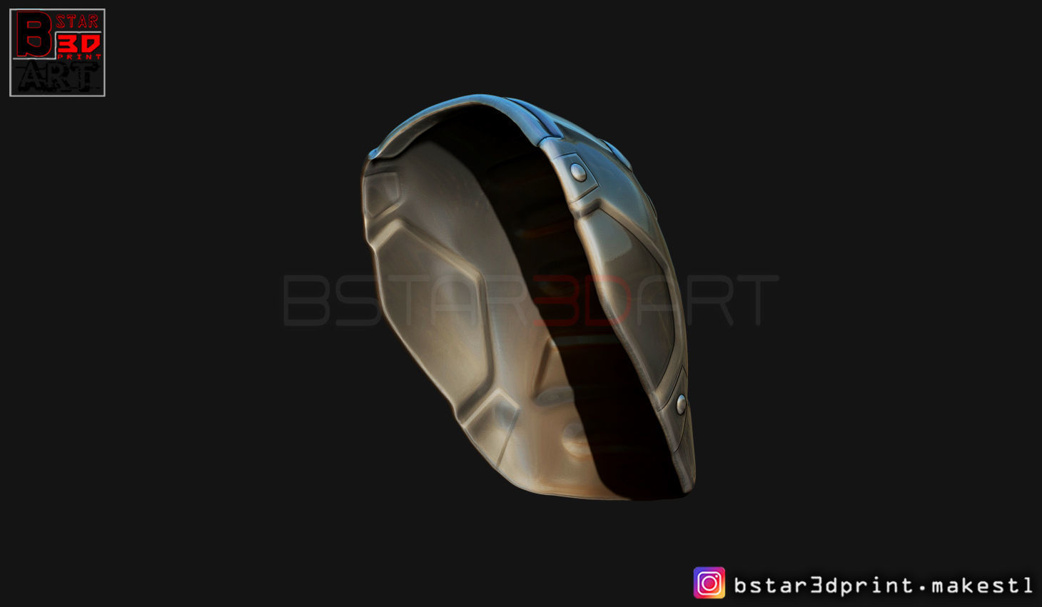 Pauldron Armor -Shoulder Armor - Batman 2021 - Robert pattinson 3D print model_6