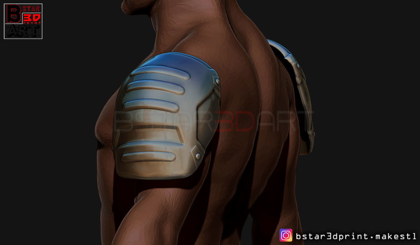 Pauldron Armor -Shoulder Armor - Batman 2021 - Robert pattinson 3D print model_9