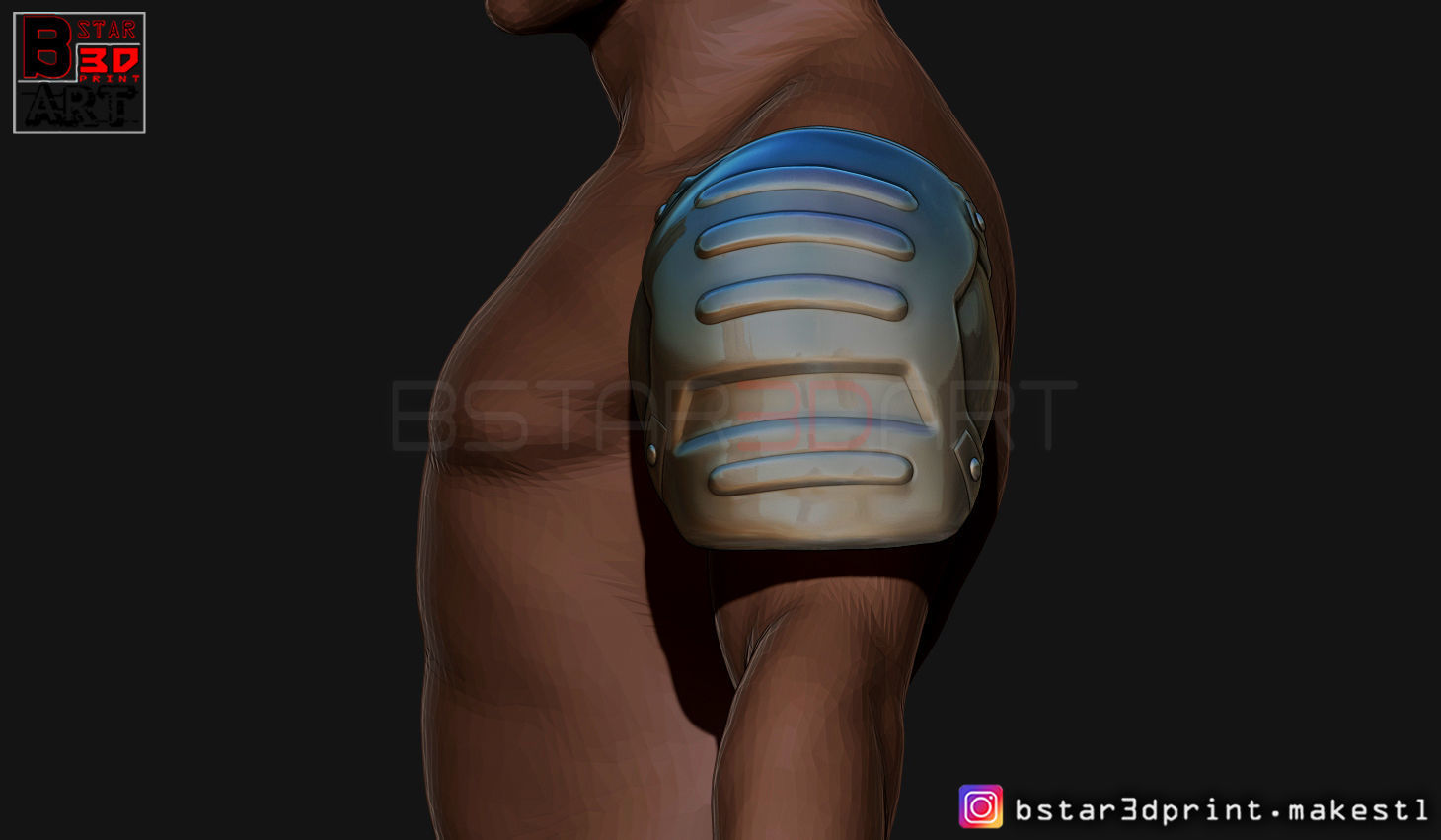 Pauldron Armor -Shoulder Armor - Batman 2021 - Robert pattinson 3D print model_8