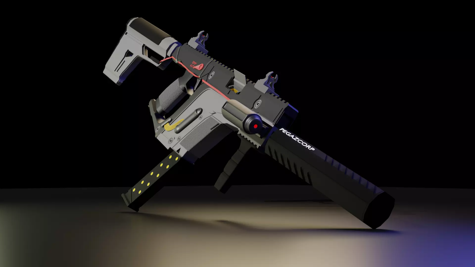 Vector 45  Low-poly 3D model_0