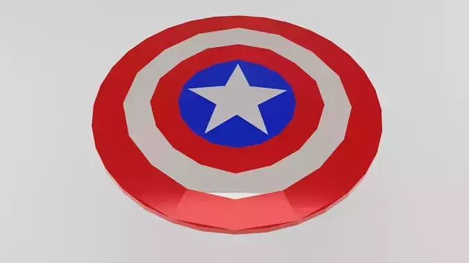 shield of captain america papercraft template