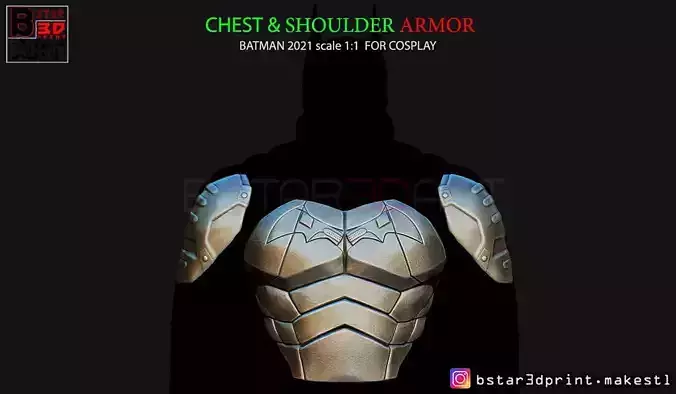 Batman Armor - Batman 2021 - Robert Pattinson 3D print model