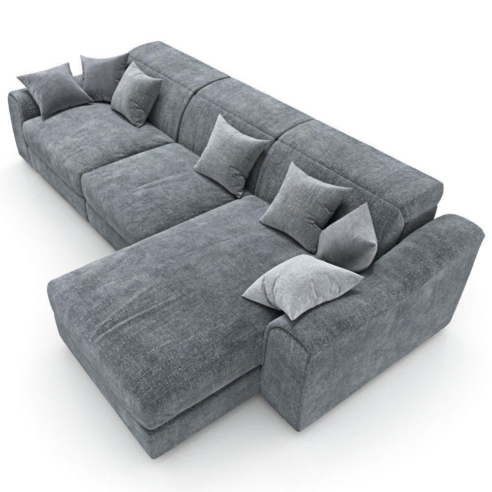 16 Sofa natuzzi Attesa 2827 4 3D model_2