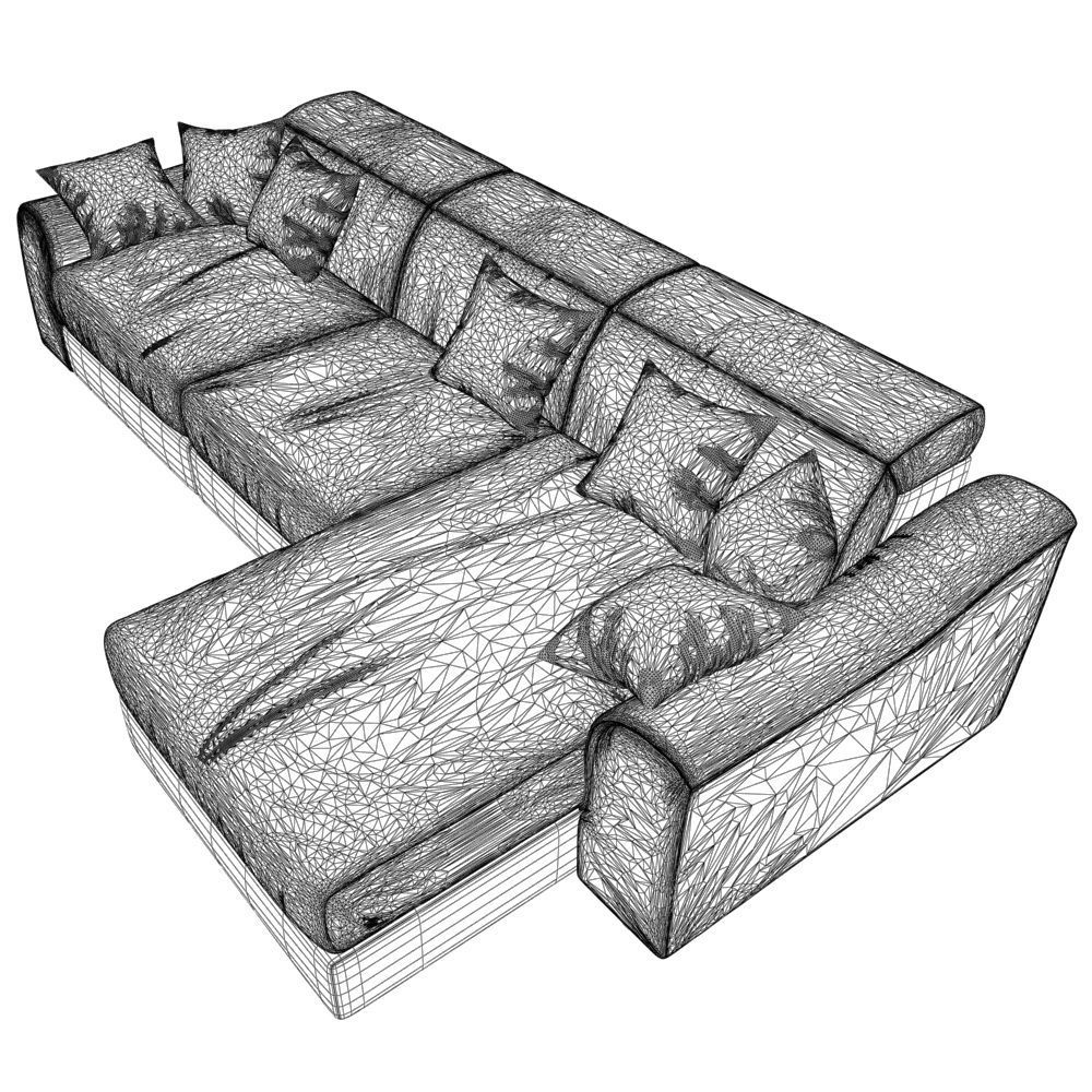 16 Sofa natuzzi Attesa 2827 4 3D model_5