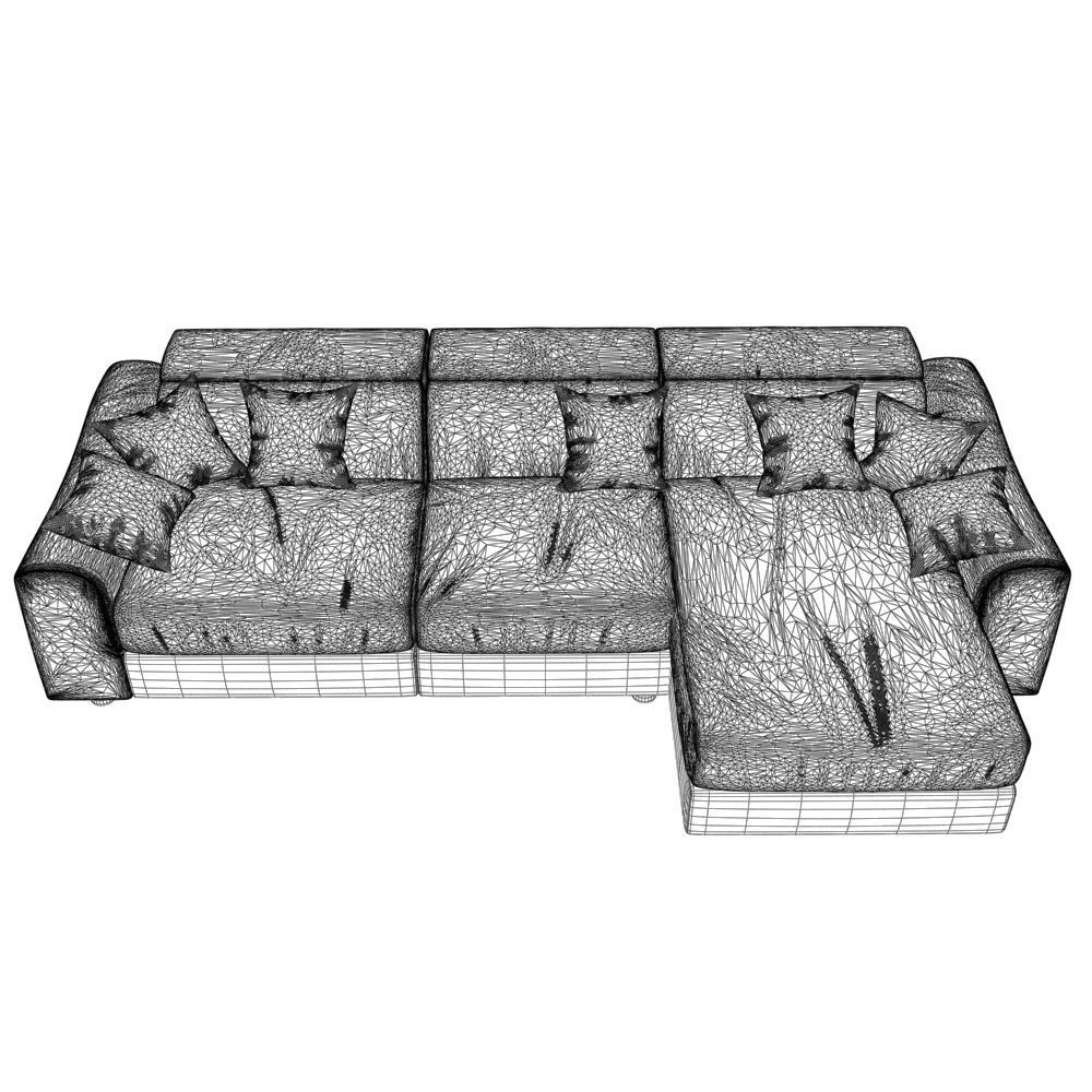 16 Sofa natuzzi Attesa 2827 4 3D model_4