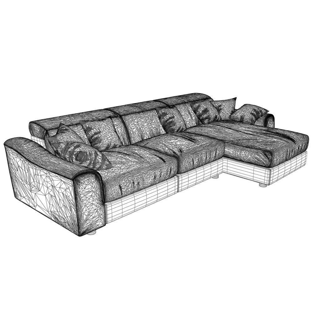 16 Sofa natuzzi Attesa 2827 4 3D model_3