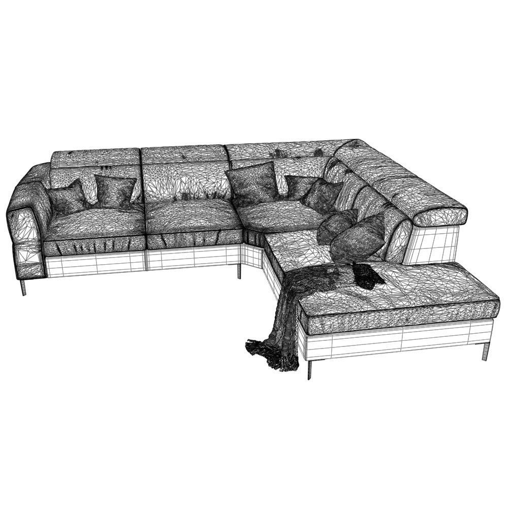 18 Sofa natuzzi bebop 2900 2 3D model_4