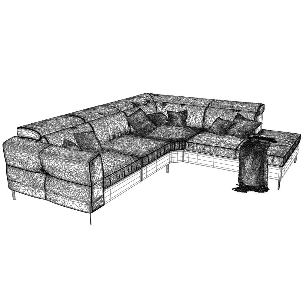 18 Sofa natuzzi bebop 2900 2 3D model_3
