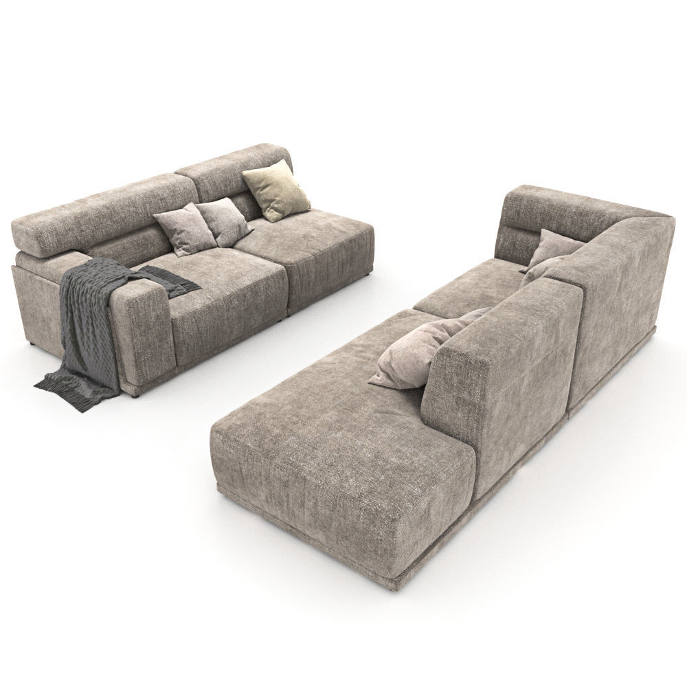 25 Sofa natuzzi Dorian 2904 var 1 3D model_2