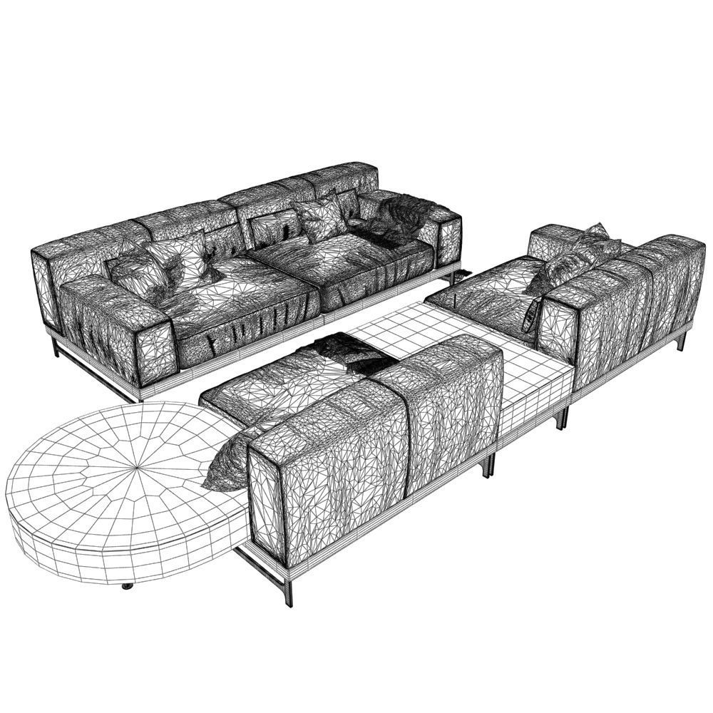 39 Sofa Natuzzi Ido var 3 3D model_5