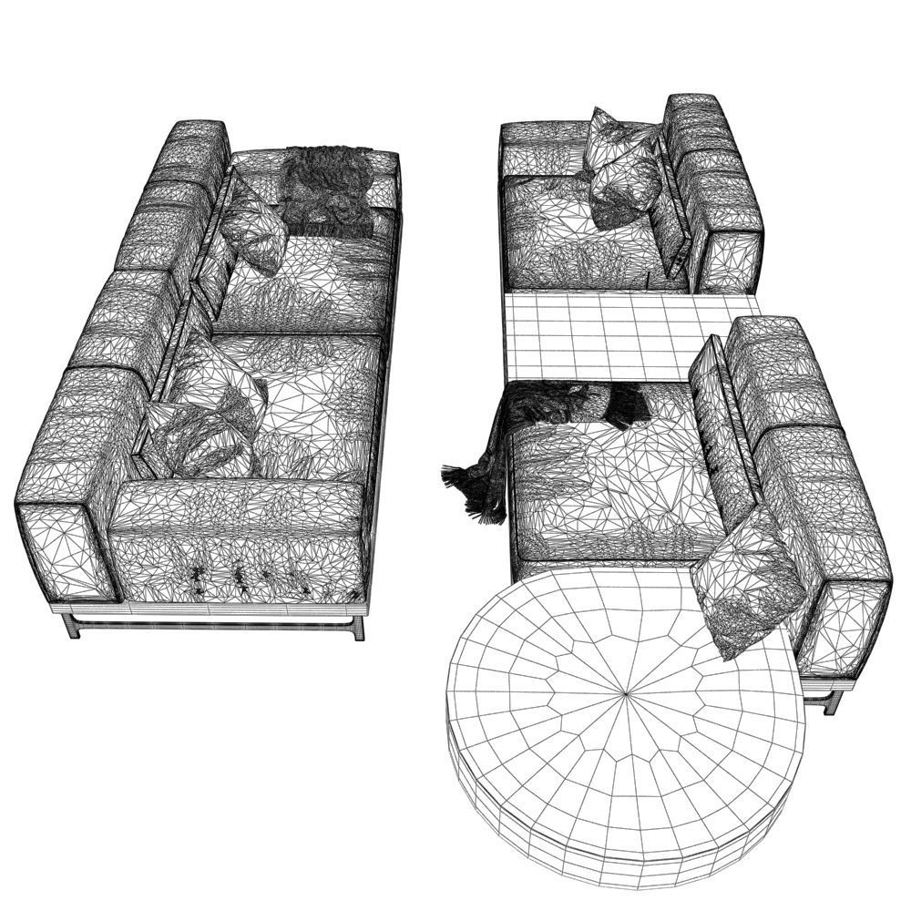 39 Sofa Natuzzi Ido var 3 3D model_4